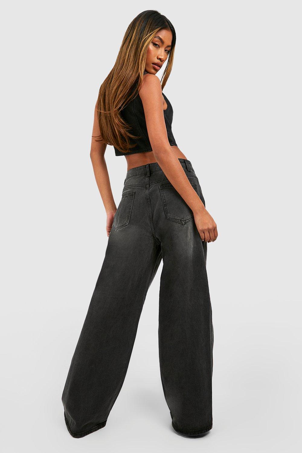 Boohoo wide shop leg jeans